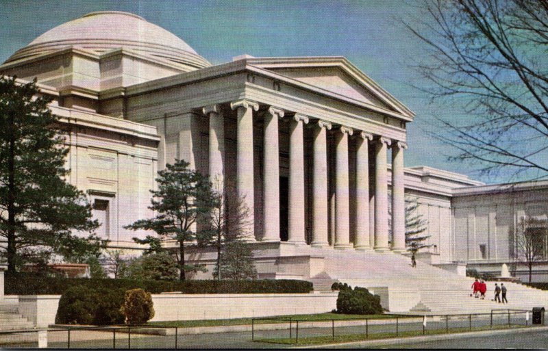 Washington D C National Gallery Of Art View Of Mall Entrance Looking East