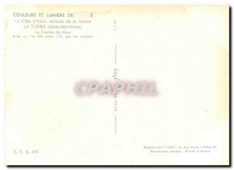 Postcard Modern Colors and Lumliere of France The French Riviera Miracle of N...