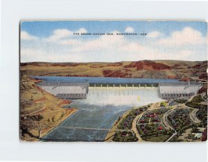 Postcard The Grand Coulee Dam Washington USA