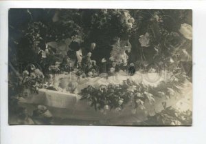 423561 FUNERAL Dead child coffin ANGEL Vintage REAL PHOTO