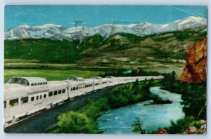 1953 California Zephyr Train Diesel Powered Between Chicago Denver Postcard