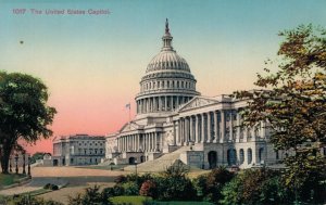 USA Washington D.C The United States Capitol Vintage Postcard 07.39