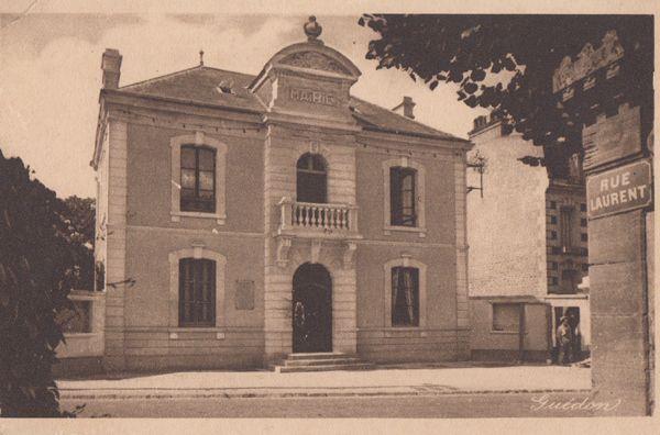 Saint St Aubin La Mairie Rue Laurent Antique French Postcard