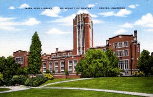 Denver, Colorado - Mary Reed Library at University of Denver - c1940