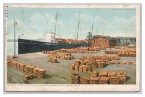 Postcard Loading Copper Lake Superior Smelter Dollar Bay MIch. Michigan c1909
