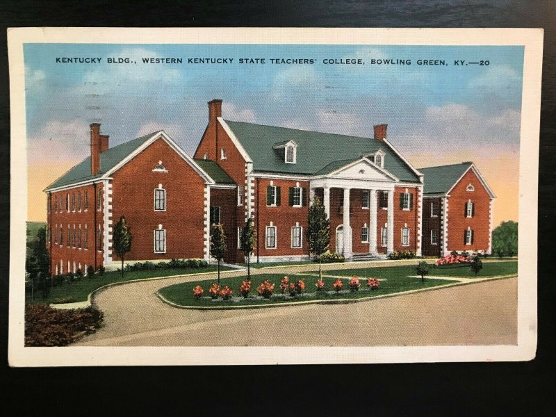 Vintage Postcard 1938 Western Kentucky Teachers' College Bowling Green Kentucky