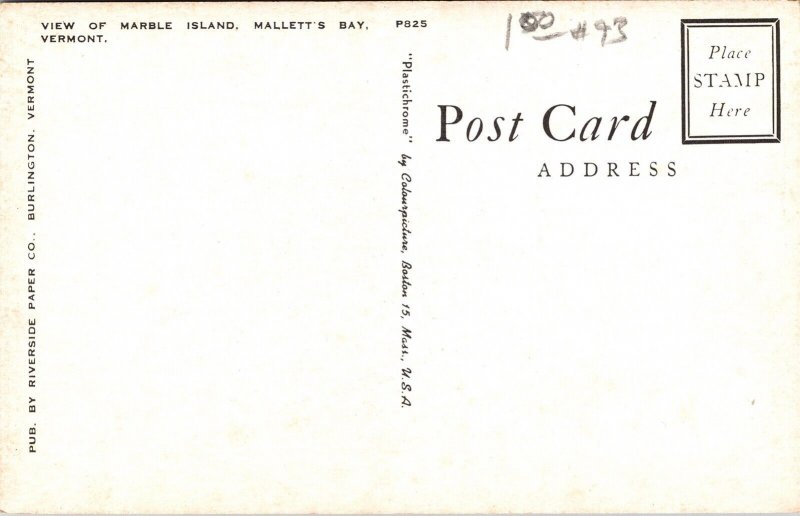 Marble Island Malletts Bay Vermont Scenic Forests Landscape Chrome