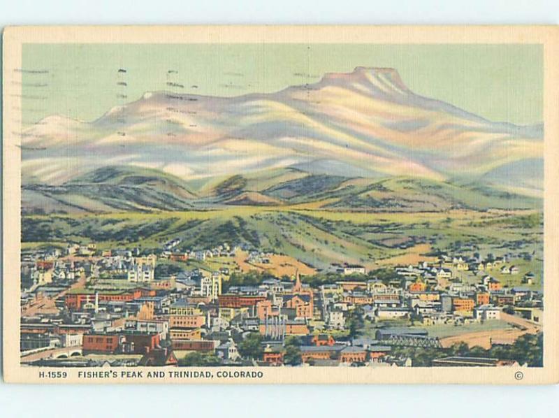 Linen PANORAMIC VIEW Trinidad Colorado CO i1218