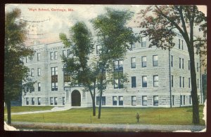 h2313 - CARTHAGE Maine Postcard 1908 High School