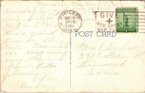 Mt Hood Lost Lake Oregon Wesley Address Cancel Wob Note Postcard