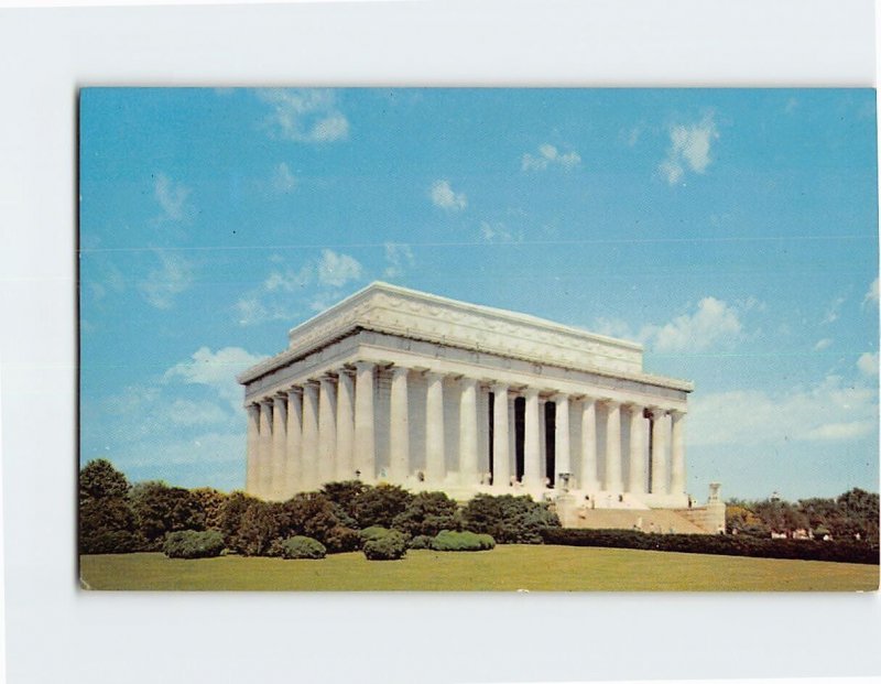 Postcard The Lincoln Memorial, Washington, District of Columbia