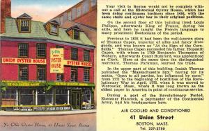 Massachusetts Boston,  Ye Olde Union Oyster House,41 Union Street