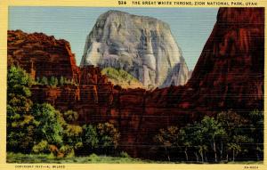 US    PC829  GREAT WHITE THRONE, ZION NATIONAL PARK