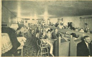 Boise Idaho New Merchanafe Waitless restaurant 1936 Postcard interior 20-13087