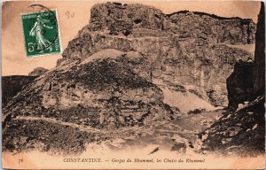 Algeria Constantine Gorges du Rhummel Vintage Postcard C148