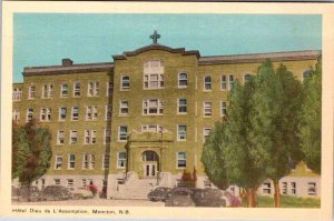 Postcard HOTEL SCENE Moncton New Brunswick NB AK5130