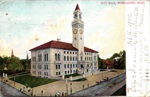 Massachusetts Worcester City Hall 1907