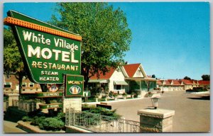 London Ontario Canada 1950s Postcard White Village Motel