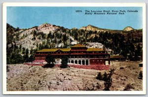 Estes Park Colorado~Lewiston Hotel~1920s Postcard