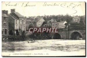 Old Postcard L & # 39Orne Picturesque Bridge & # 39Ouilly