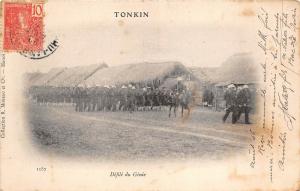 B91619  tonkin vietnam military soldier indochina Parade engineering TCV