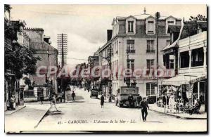 Old Postcard Cabourg Avenue De La Mer