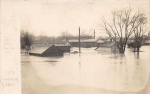 J70/ Warren Ohio RPPC Postcard c1913 Flood Disaster Homes 260