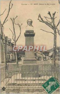 Postcard Old Correze Bort Statue of Marmontel