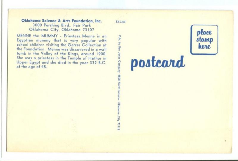 Menne the Mummy, Gerrer Collection, Oklahoma Science & Arts 