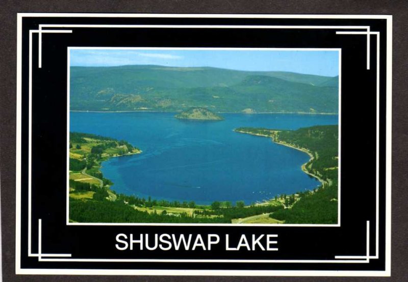 BC Shuswap Lake Copper Island British Columbia Canada Postcard Carte Postale