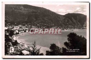 Old Postcard Menton General view