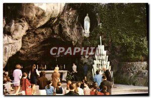 Old Postcard Lourdes Grotto