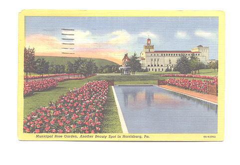 Municipal Rose Garden, Harrisburg, Pennsylvania, Used 1954