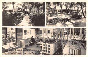 Indian Rocks Florida multi-views Palm Gardens restaurant real photo pc BB1959