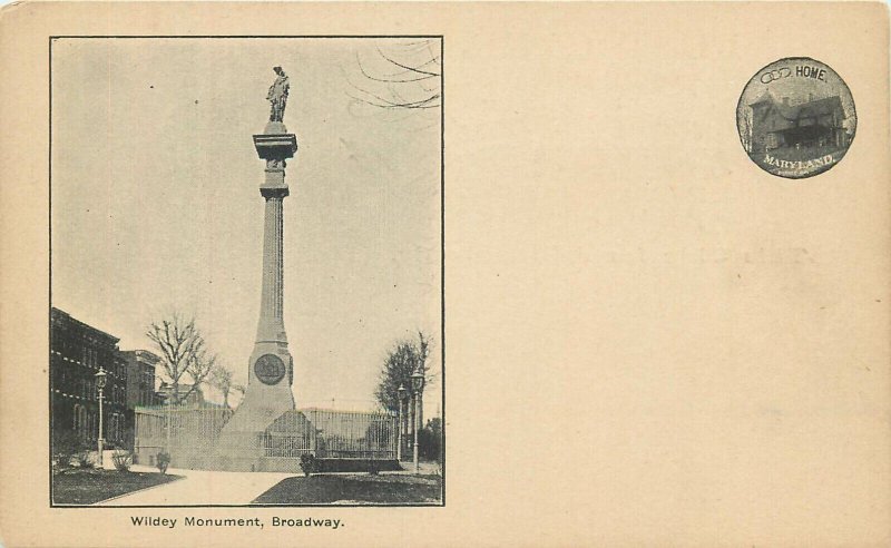 Maryland Baltimore Sovereign Grand Lodge 79th Convention Wildey Monument 1903
