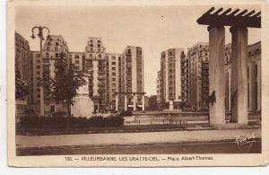 BF16336 villeurbanne les gratte ciel place albert thoma  france front/back image