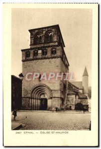 Old Postcard Epinal Church St Maurice