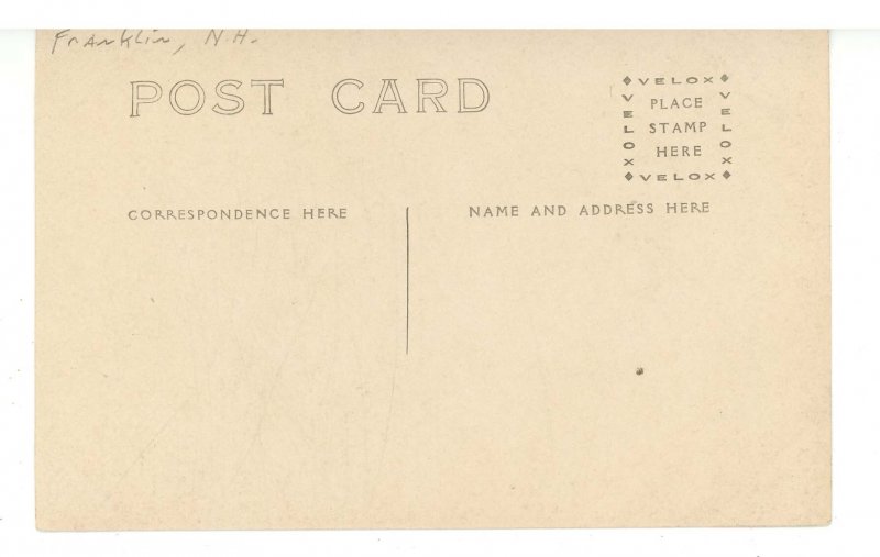 NH - Franklin. Bridge & Auto ca 1910      RPPC