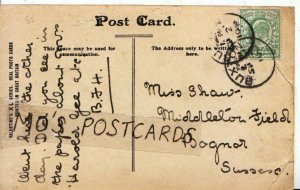 Genealogy Postcard - Shaw - Middleton Field - Bognor - Sussex - Ref 5715A