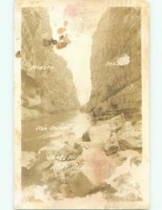 1930's rppc SANTA HELENA CANYON Alpine Texas TX i8426