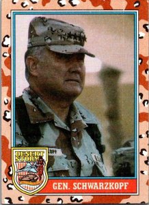 Military 1991 Topps Desert Storm Card General Schwarzkopf sk21371