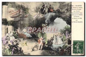 Old Postcard Chambery Curtain Theater of Orphee Descent into Hell