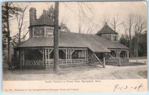 SPRINGFIELD, Massachusetts MA   RUSTIC PAVILION Forest Park 1904 Postcard