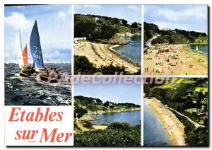 Postcard Modern ETABLES-on-MER Rascals beach regattas mill Gobelins