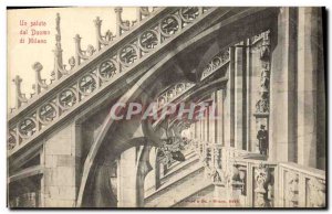 Old Postcard Milano A Saluto del Duomo