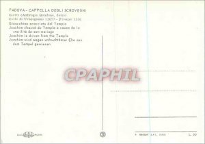 Postcard Modern Padova Cappelle degli Scrovegni Joachim hunting Temple becaus...