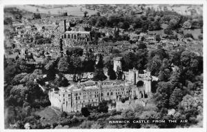 BR68046 warwick castle from the air  real photo  uk