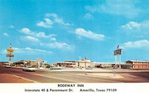 AMARILLO, TX Texas  RODEWAY INN~I-40 & Paramount Dr  ROADSIDE  Chrome Postcard