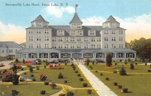 Stevensville Lake Hotel Swan Lake, New York NY Postcard
