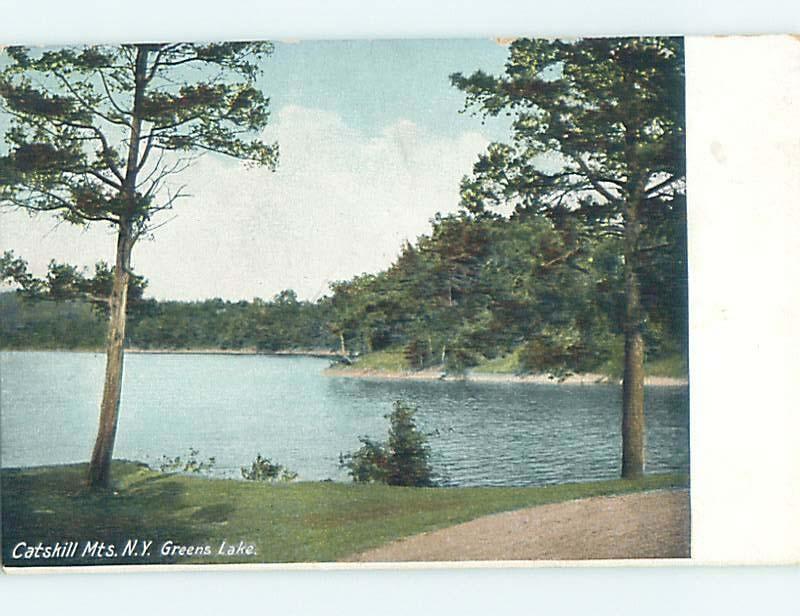 Divided-Back WATER SCENE Catskill Mountains - Kingston & Poughkeepsie NY hk3130